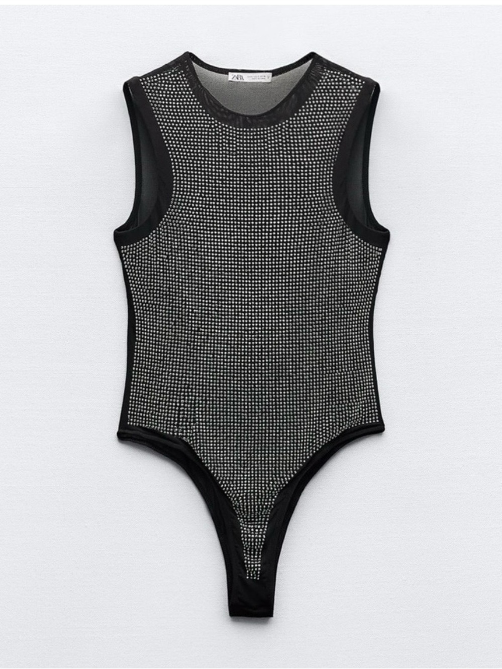 Zara Sparkly Tulle Bodysuit - Size L